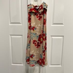 NWOT LuLaRoe floral print boho Maxi Skirt size medium
